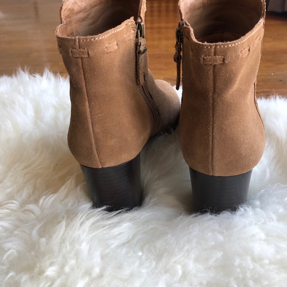 Via Spiga Suede Ankle Healed Boots - Picture 4 of 9